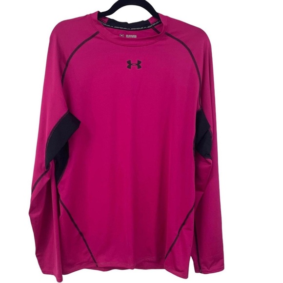 Under Armour Men's Pink and Black Compression Shirt size XXL - Picture 1 of 5
